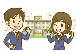 high schoolのイラスト
